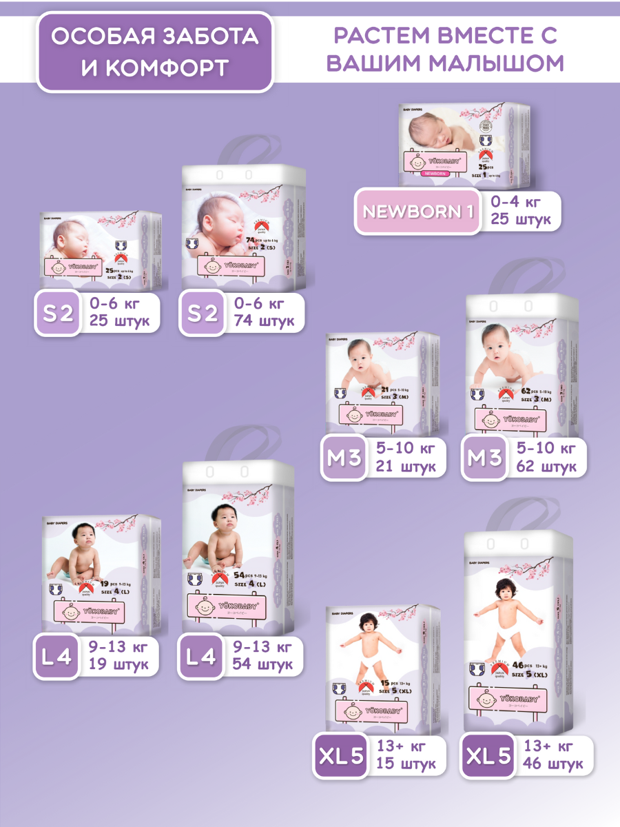 Подгузники YokoBaby baby diapers - фото 13