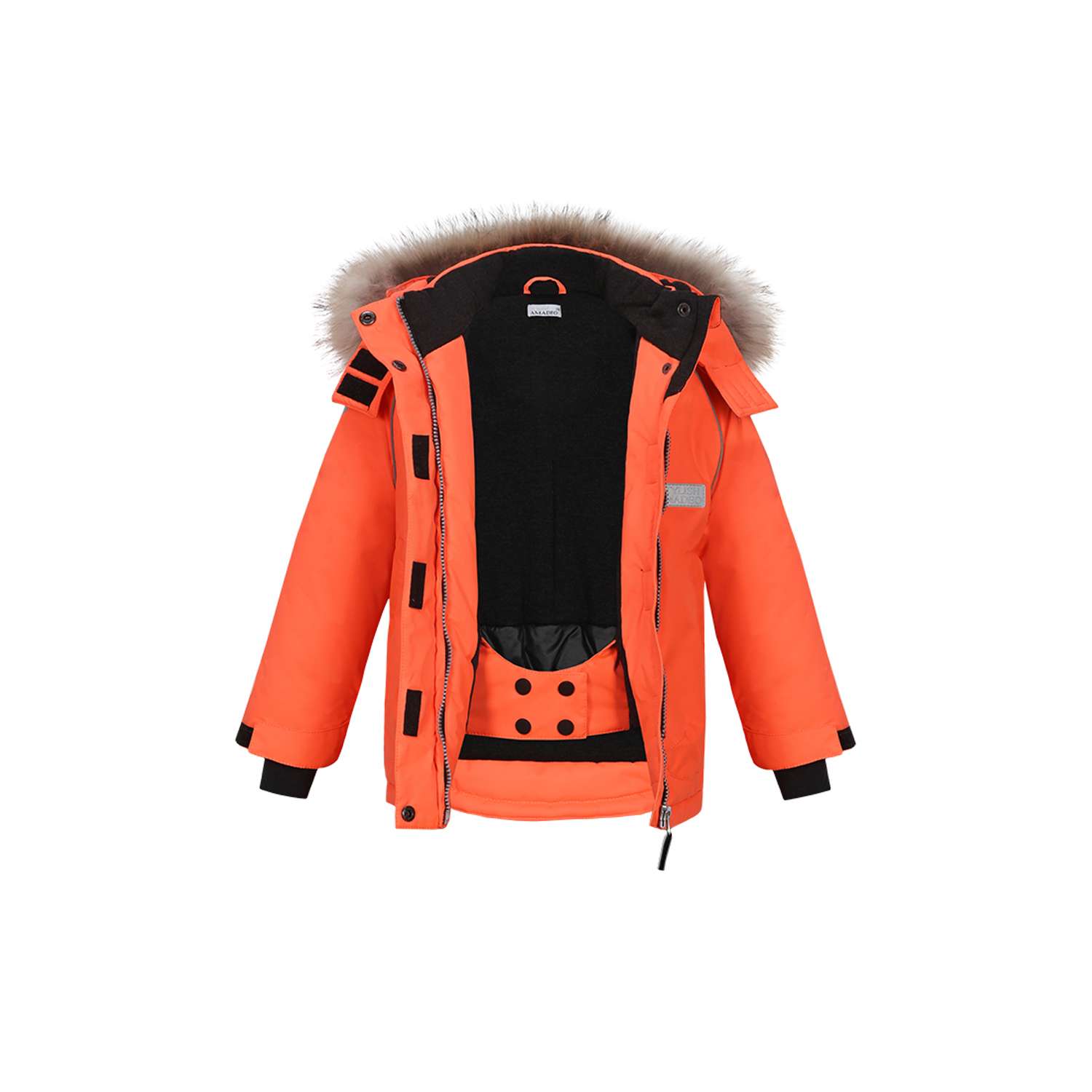 Куртка Stylish AMADEO AJ-112A-оранжевый - фото 3