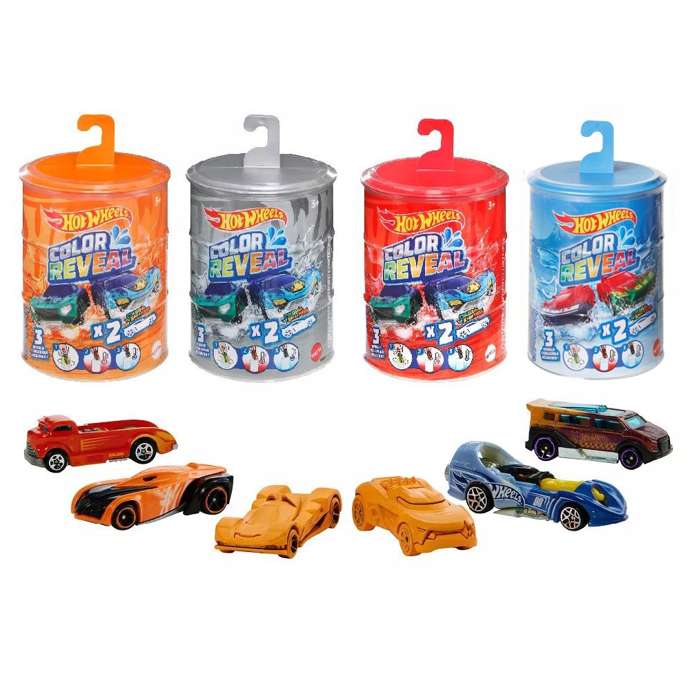 Набор Игровой Hot Wheels сюрприз Меняющие цвет машинки 2шт GYP13