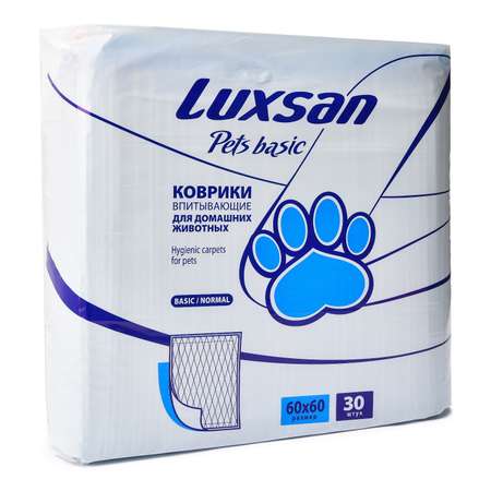Коврики для животных Luxsan Pets впитывающие 60*60см 30шт