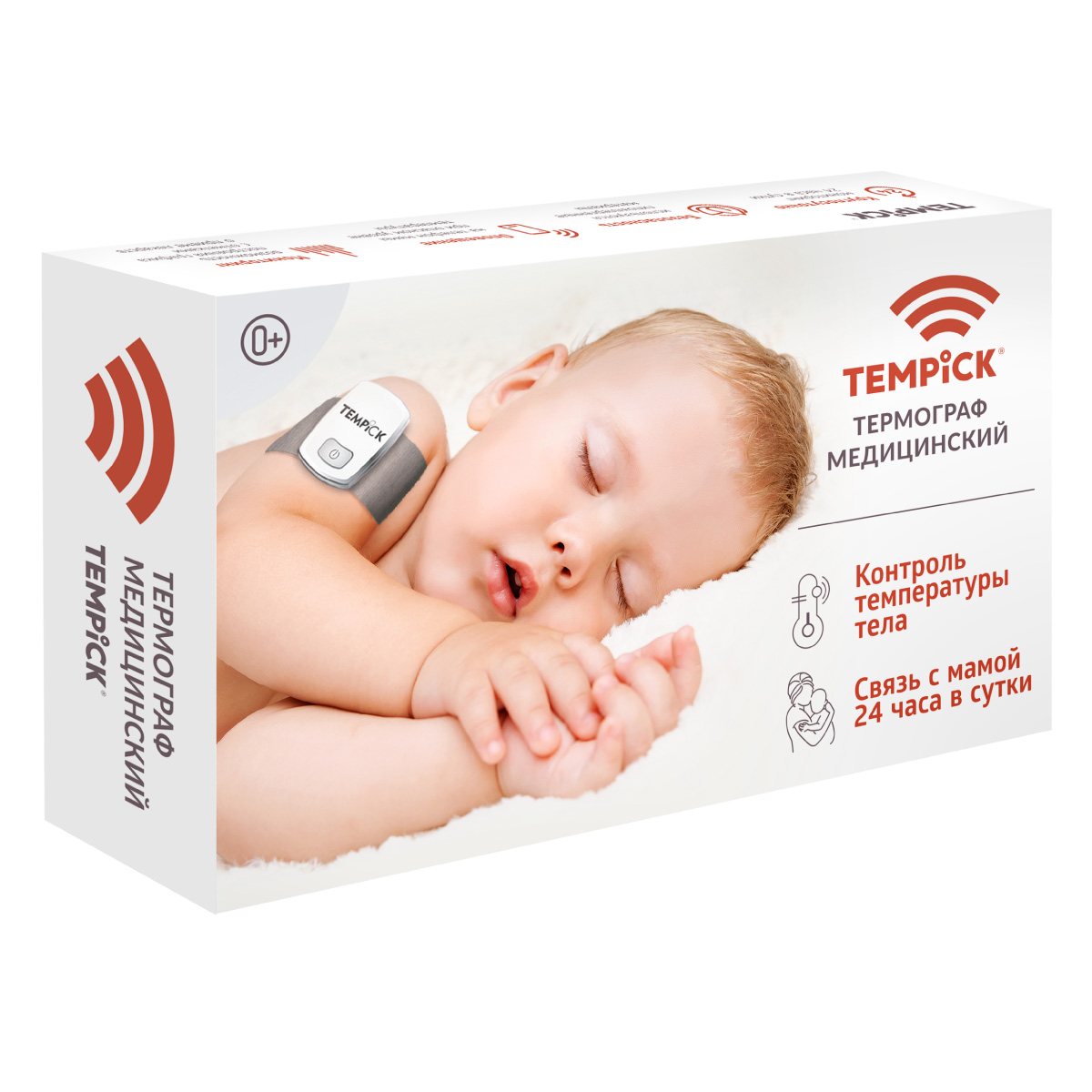 ТЕМПИК термометр/градусник ЕЛАМЕД для тела с умным приложением для контроля температуры - фото 1