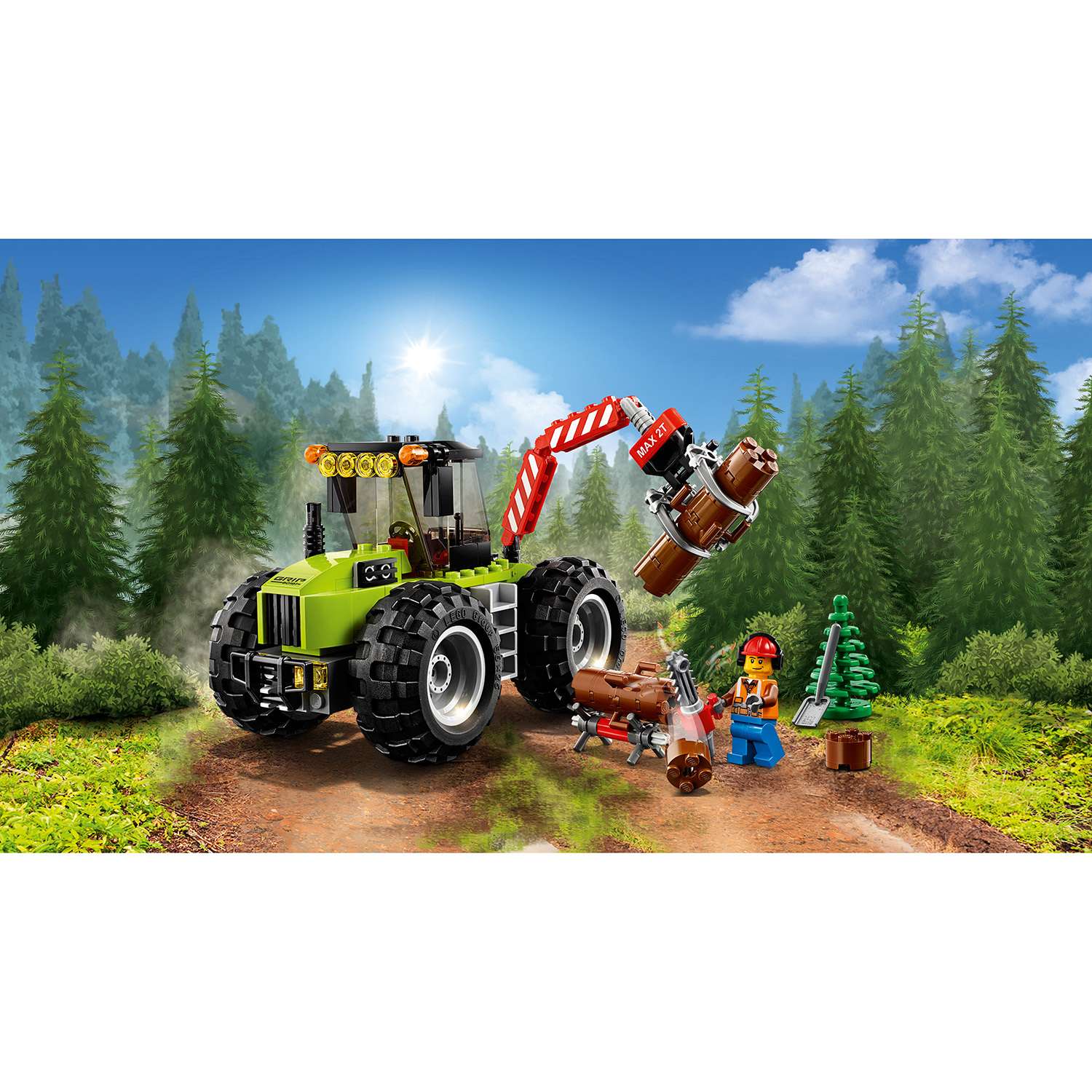 Конструктор LEGO Лесной трактор City Great Vehicles (60181) - фото 4