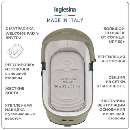 Коляска 2 в 1 INGLESINA Electa System Duo Цвет Nolita Beige