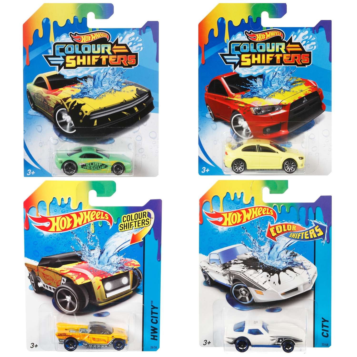 Машинки Hot Wheels меняющие цвет серия Colour Shifters 1:64 в ассортименте  купить по цене 3890 ₸ в интернет-магазине Детский мир