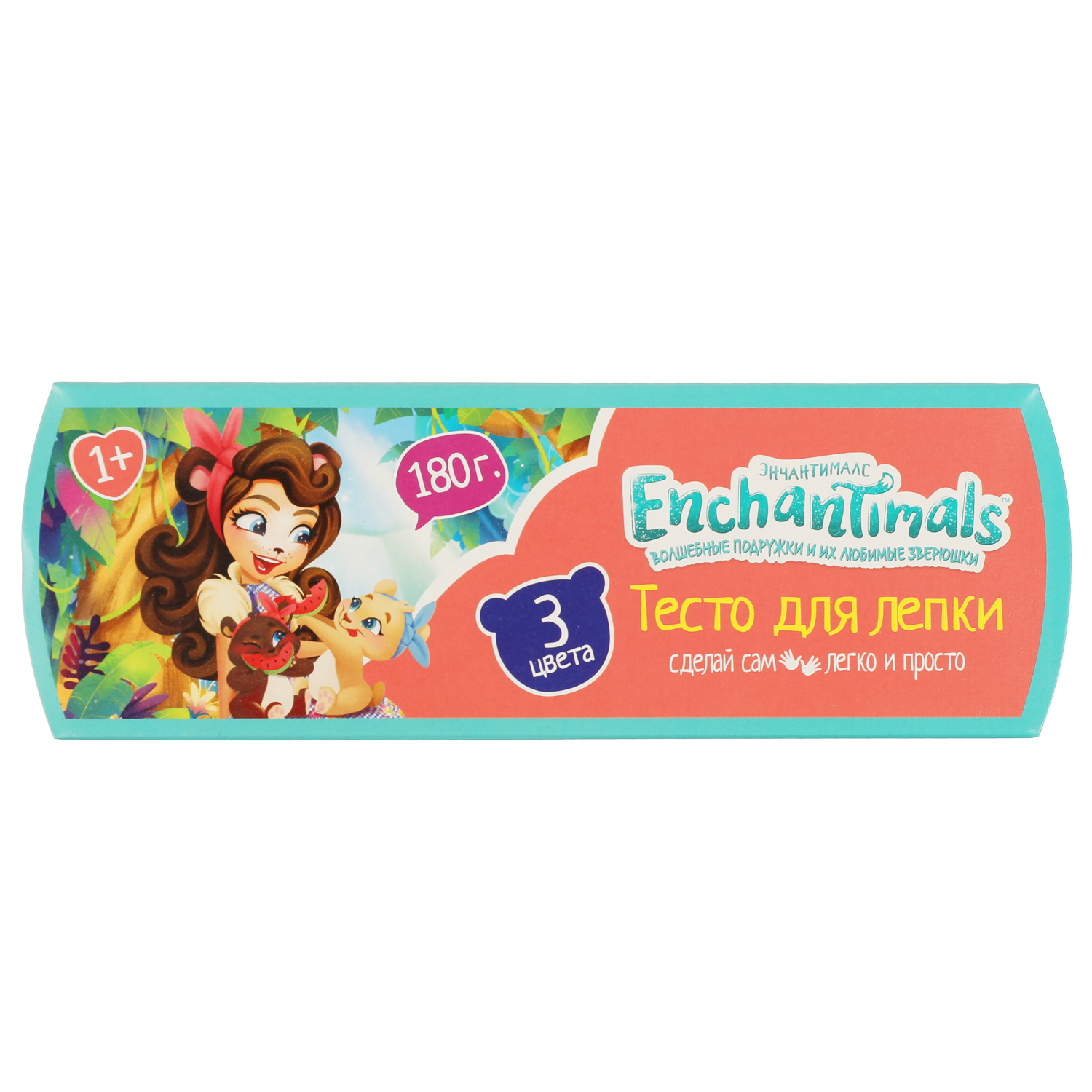 Тесто для лепки МультиАРТ Enchantimals 3 цвета по 60 г 315445 - фото 2