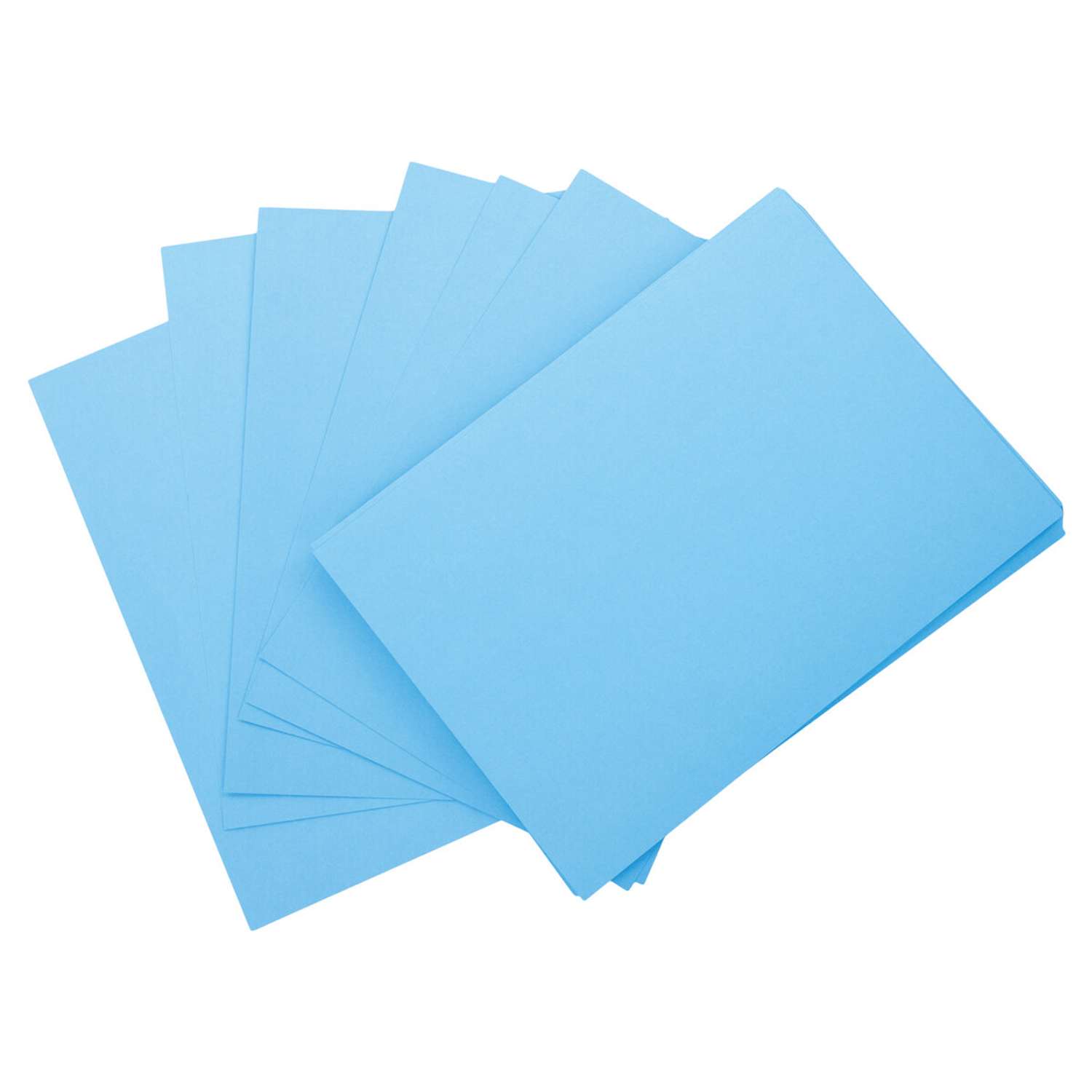 Картон цветной Brauberg А4 тонированный в массе 50л синий в пленке - фото 2