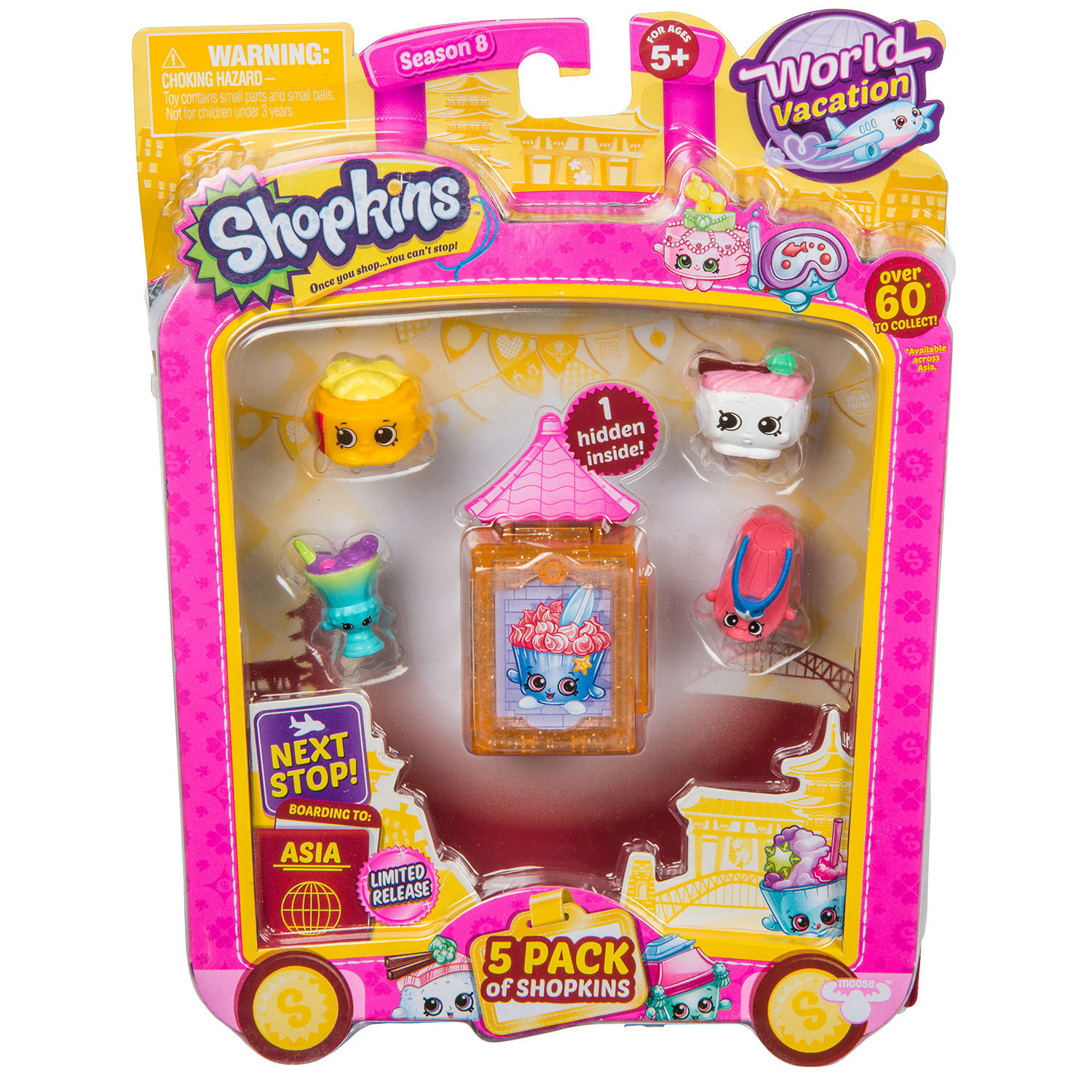 Набор фигурок Shopkins 5шт Азия в непрозрачной упаковке (Сюрприз) - фото 2