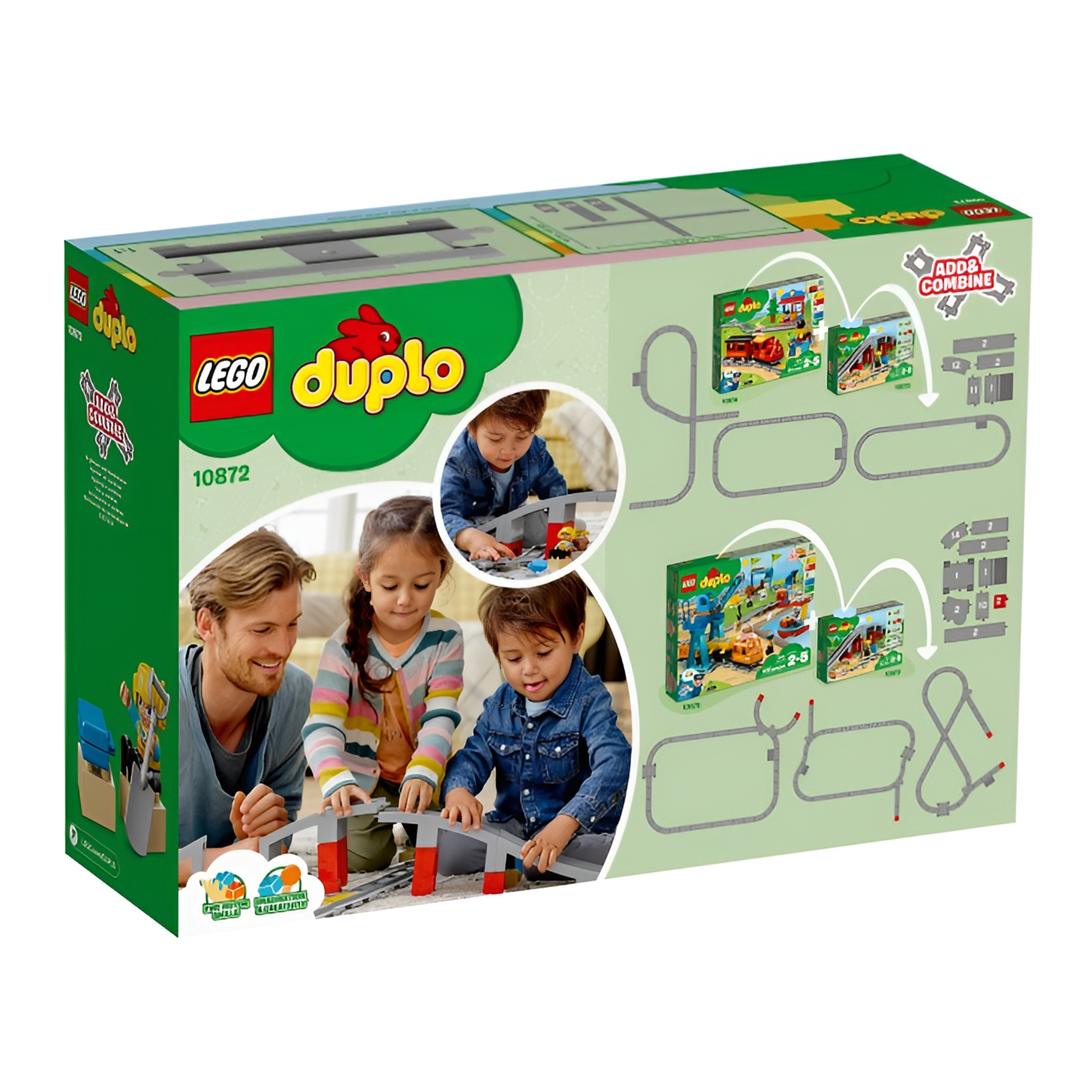 Конструктор LEGO DUPLO Town Железнодорожный мост 10872 купить по цене 5298  ₽ в интернет-магазине Детский мир