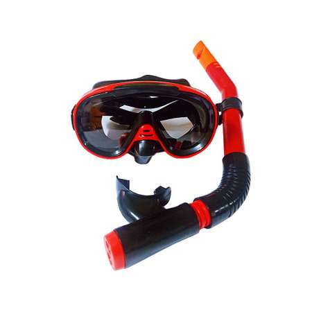 Набор для плавания Hawk E39245-2 юниорский маска+трубка ПВХ красный