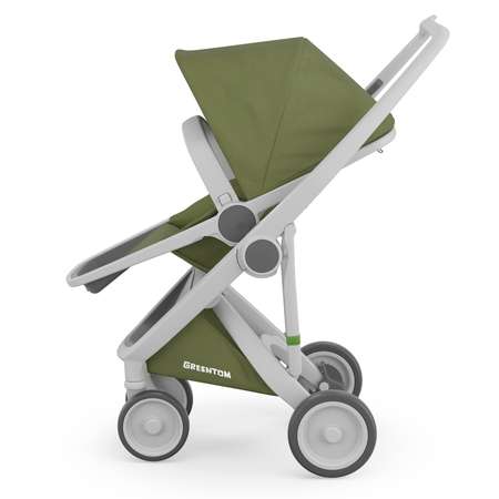 Коляска прогулочная Greentom Reversible Grey-Olive A+B+D