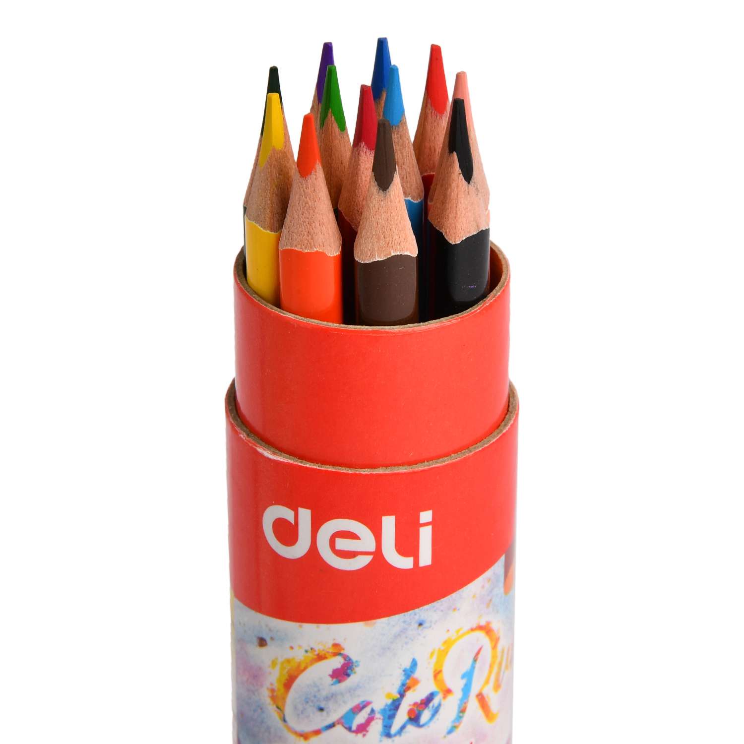 Карандаши Deli Color Run с точилкой 12цветов EC00307 - фото 4