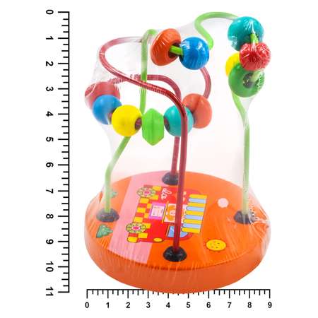 Игрушка развивающая Алатойс Лабиринт с шариками Машинка