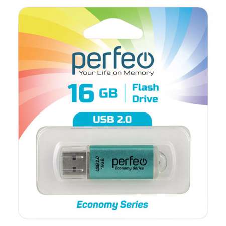 USB флешка Perfeo 16GB E01 Green economy series