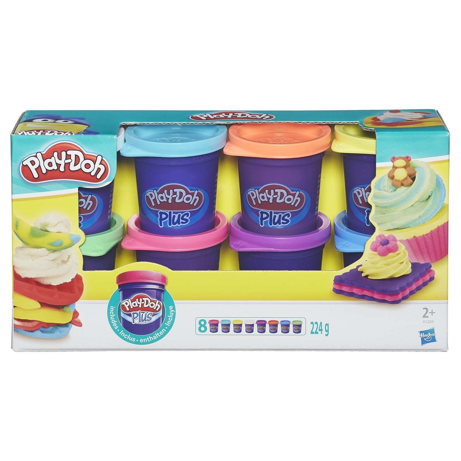 Набор пластилина Play-Doh PLUS 8 баночек - фото 1