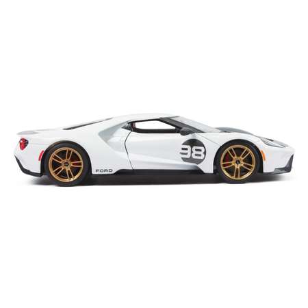 Машина MAISTO 1:18 Ford GT Heritage 2021 Белая 31390