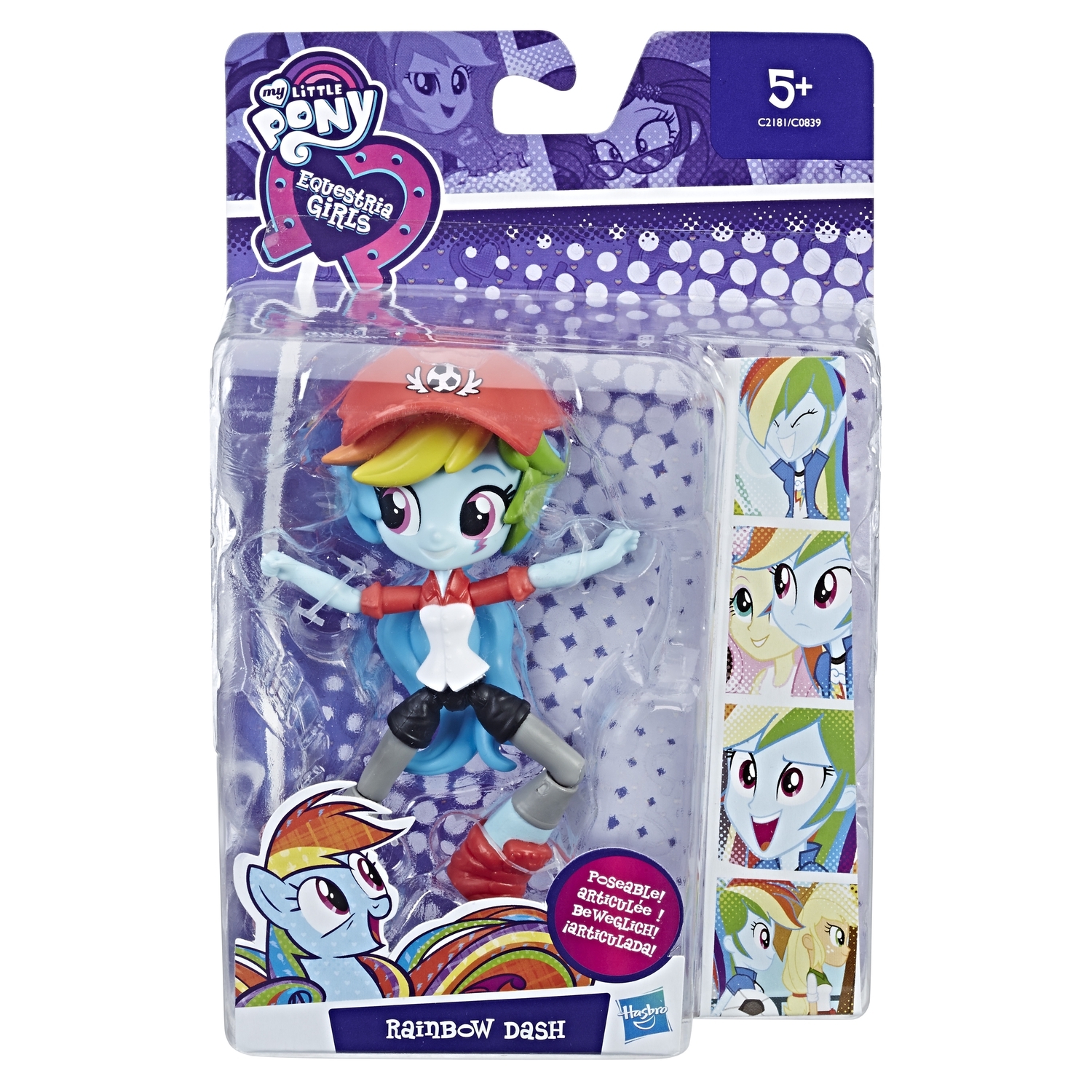 Мини-кукла MLP Equestria Girls My Little Pony Радуга Дэш C2181EU40 купить  по цене 629 ₽ в интернет-магазине Детский мир