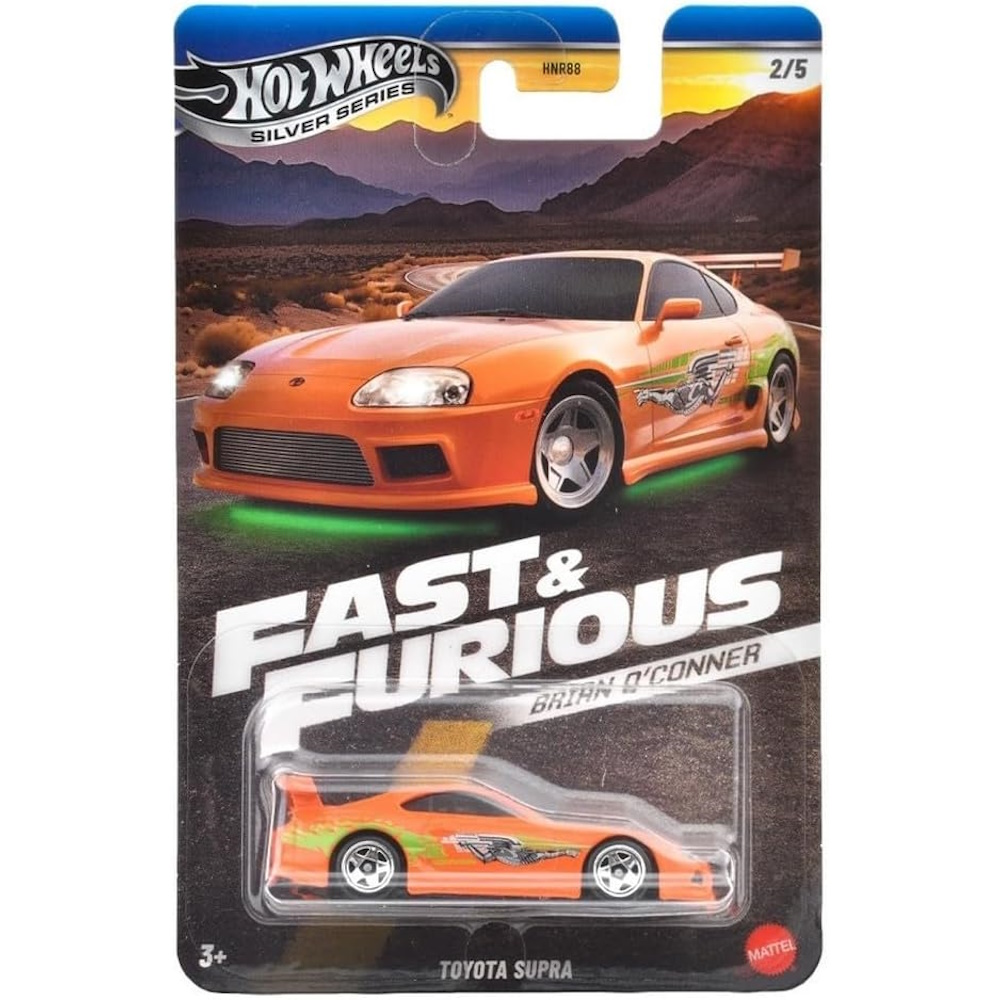 Автомобиль Hot Wheels Fast and Furious 1:64 оранжевый HNR88 - фото 3