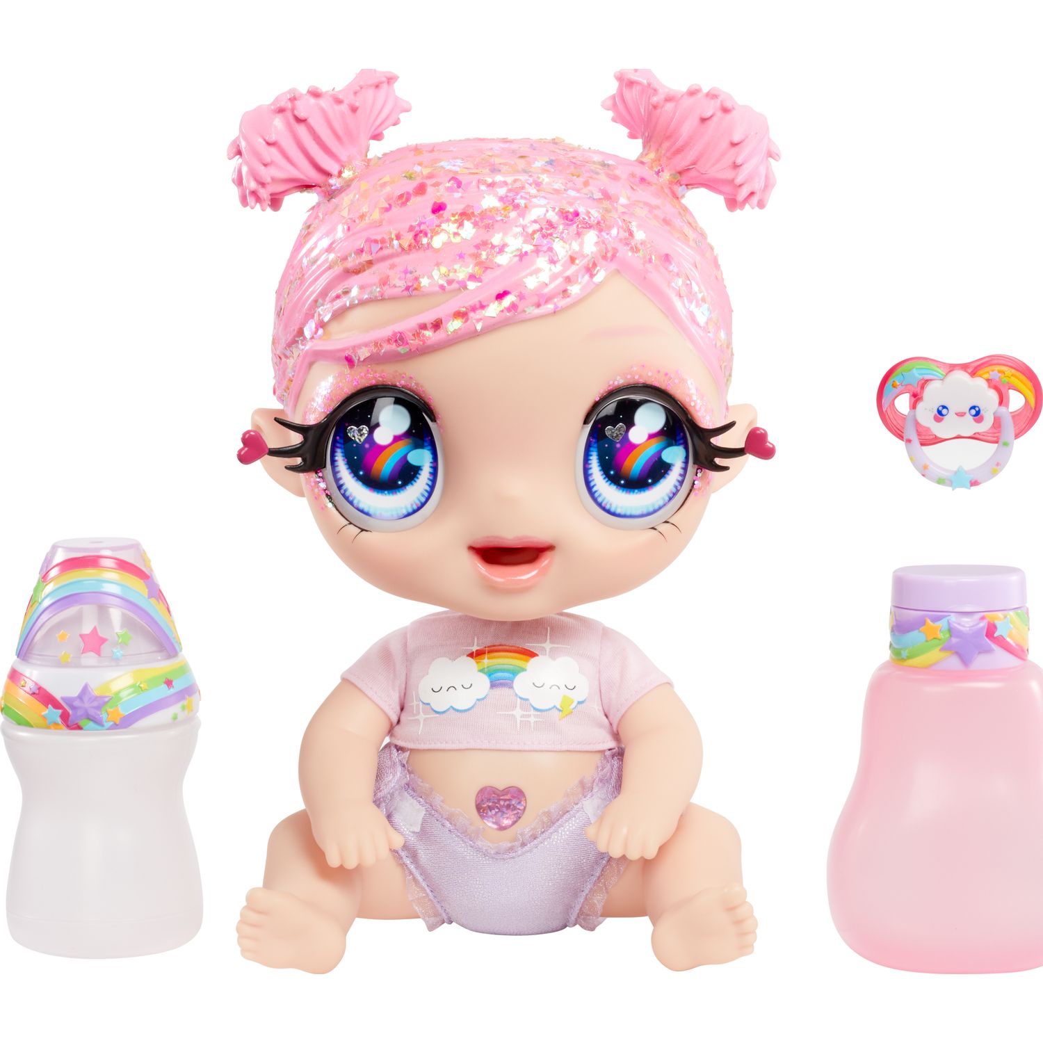 Mga Rainbow Glitter Babyz S2 Dreamia Модная кукла Розовый