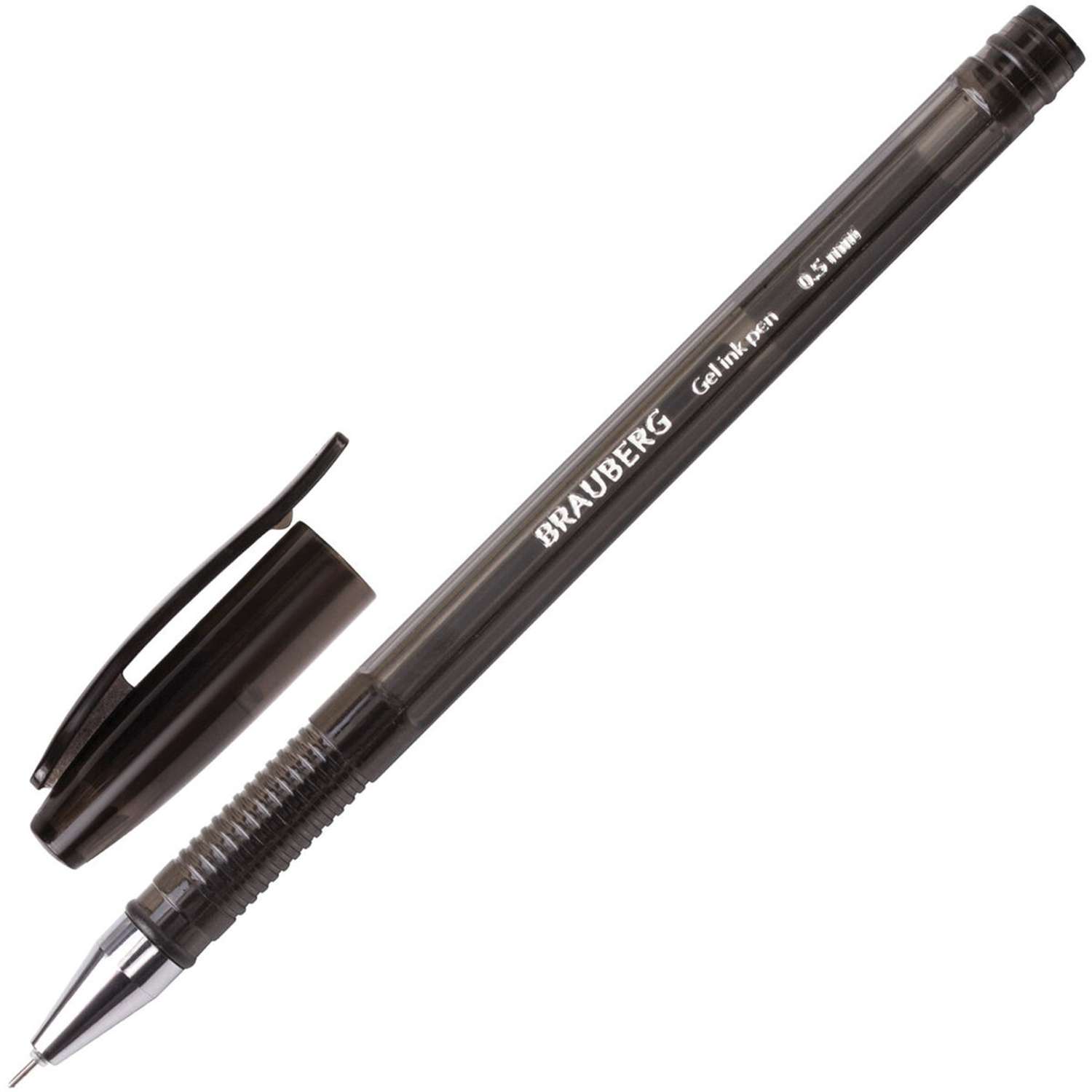 Ручки гелевые Brauberg 12 штук черные - фото 3
