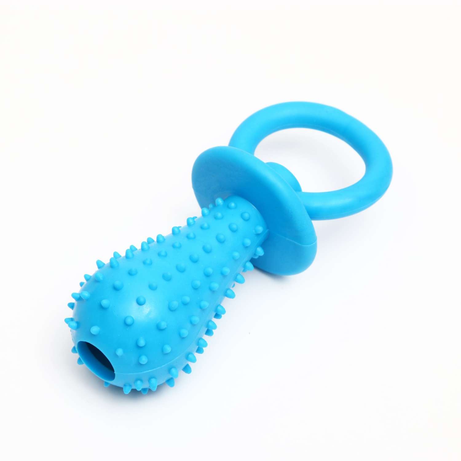 Игрушка для собак Пижон жевательная «Соска» 10 х 3 см. голубая - фото 1