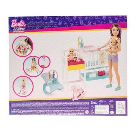 Набор игровой Barbie Скиппер и малыши GFL38