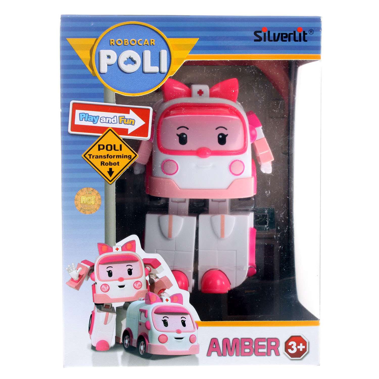 Машинка-трансформер POLI Robocar Poli Эмбер 10 см 83172 - фото 6