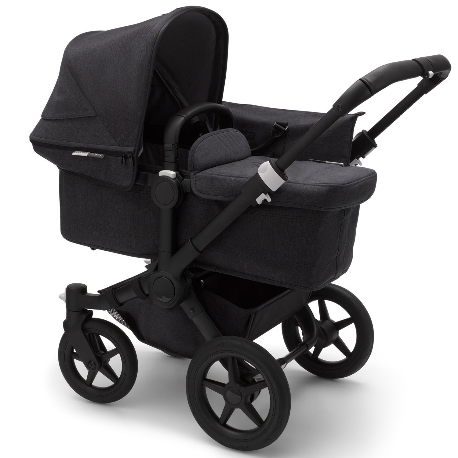 Коляска 2 в1 Bugaboo Donkey3 Complete Mineral Black-Washed Black 180154MC01 - фото 1