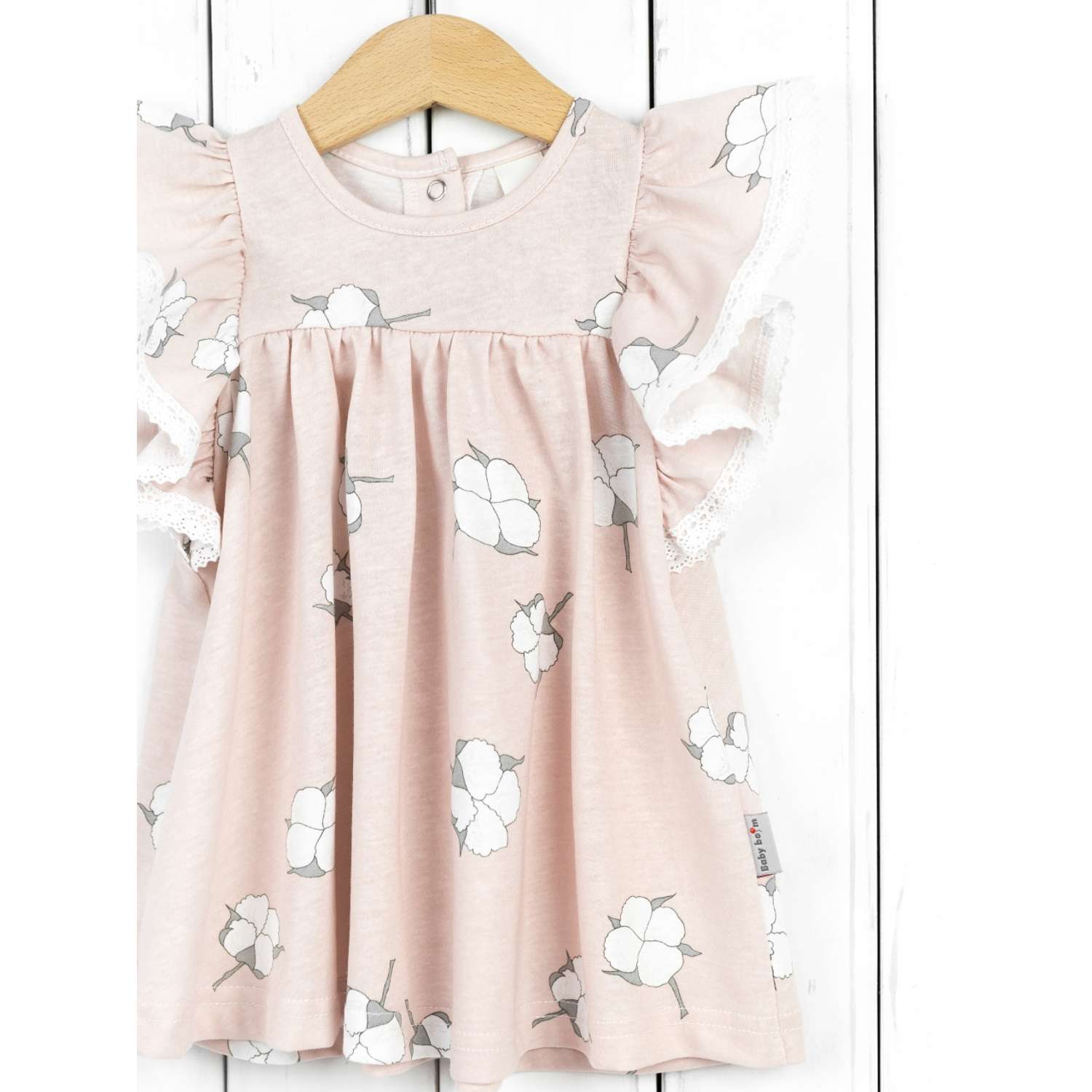 Платье BABY-BOOM С212/1-К Хлопок на розовом - фото 2