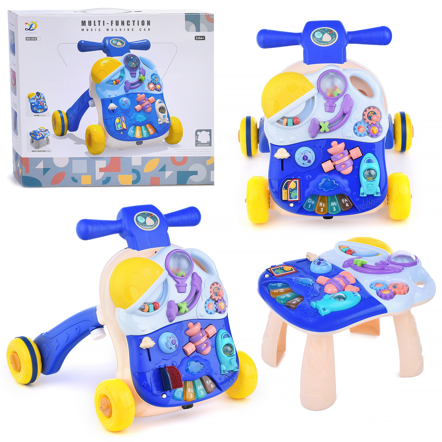 Игровой центр Ural Toys Ходунки-каталка игровой столик - фото 2