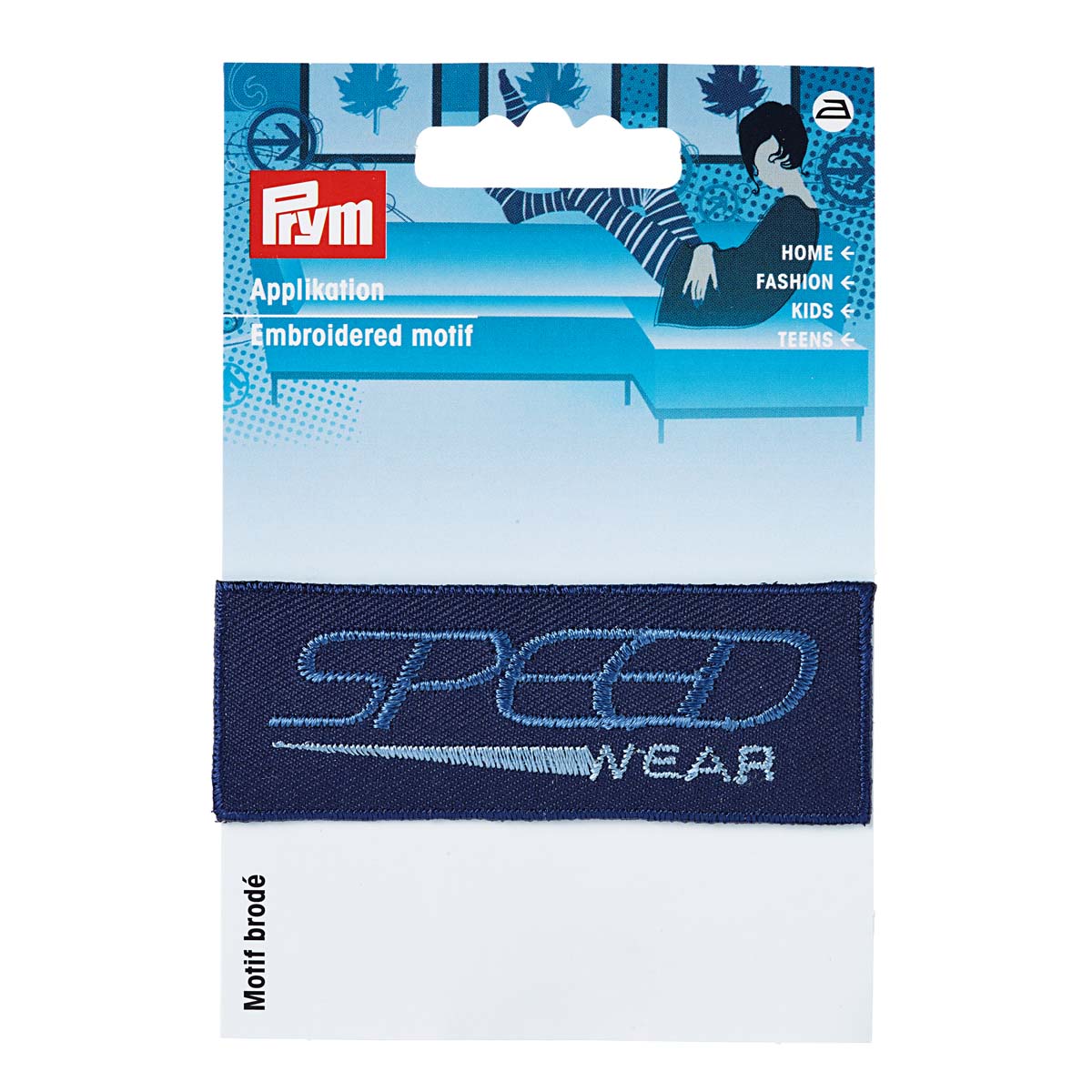 Термоаппликация Prym нашивка джинсовый ярлык Speed Wear 8х2.9 см для ремонта и украшения одежды 925635 - фото 10