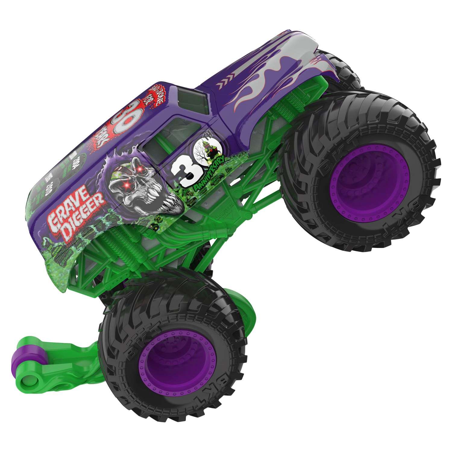 Машинка Monster Jam 1:64 Grave Digger Purple 6060863 6060863 - фото 6