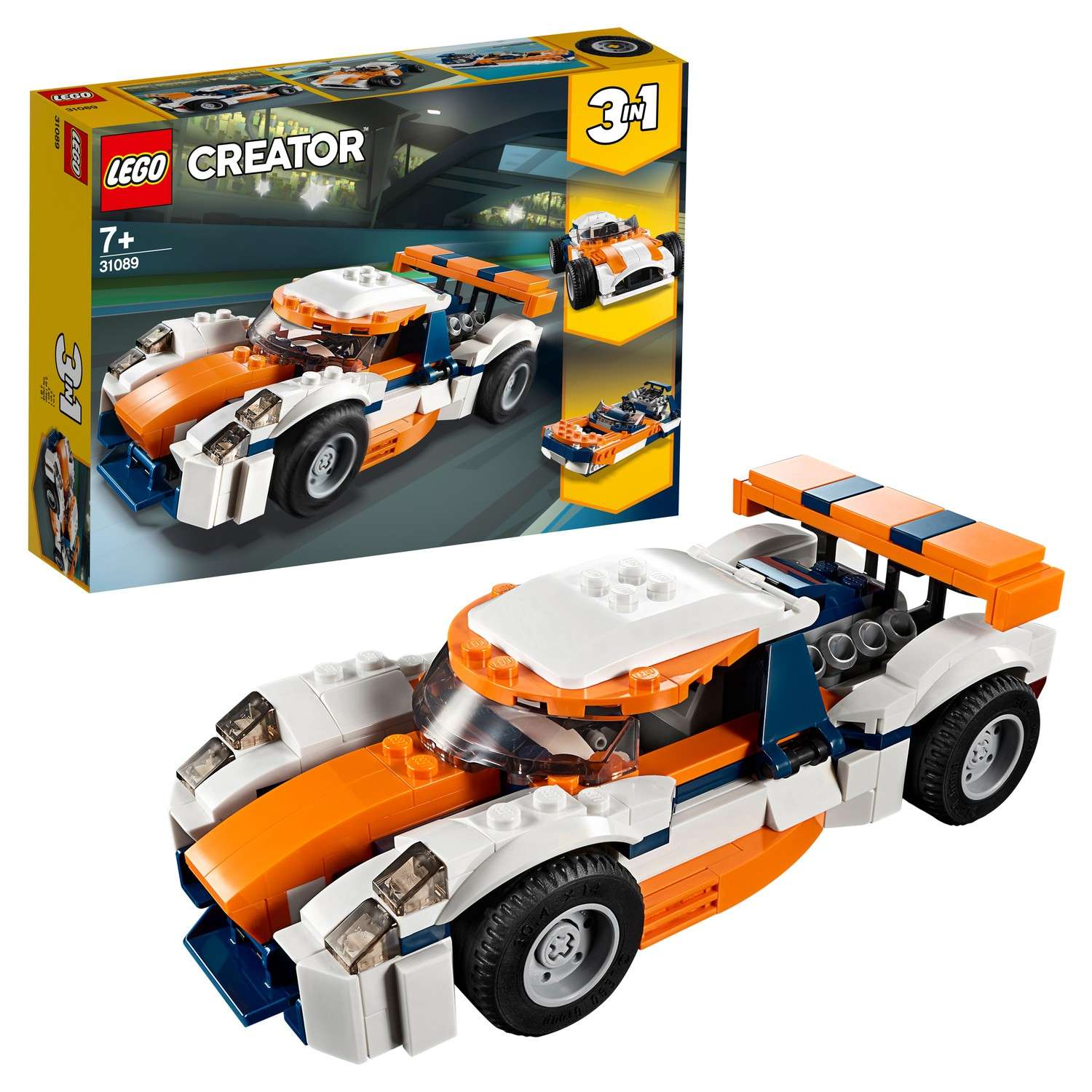 Конструктор LEGO Creator Гоночный автомобиль Оранжевый 31089 - фото 1