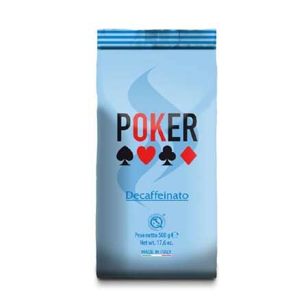 Кофе Caffe Boasi в зернах без кофеина Poker Decaffeinato 500 гр