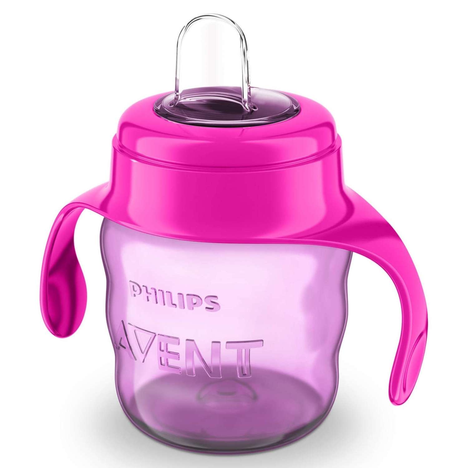 Чашка с носиком Philips Avent Comfort 200 мл 6 мес+ Розовая - фото 1