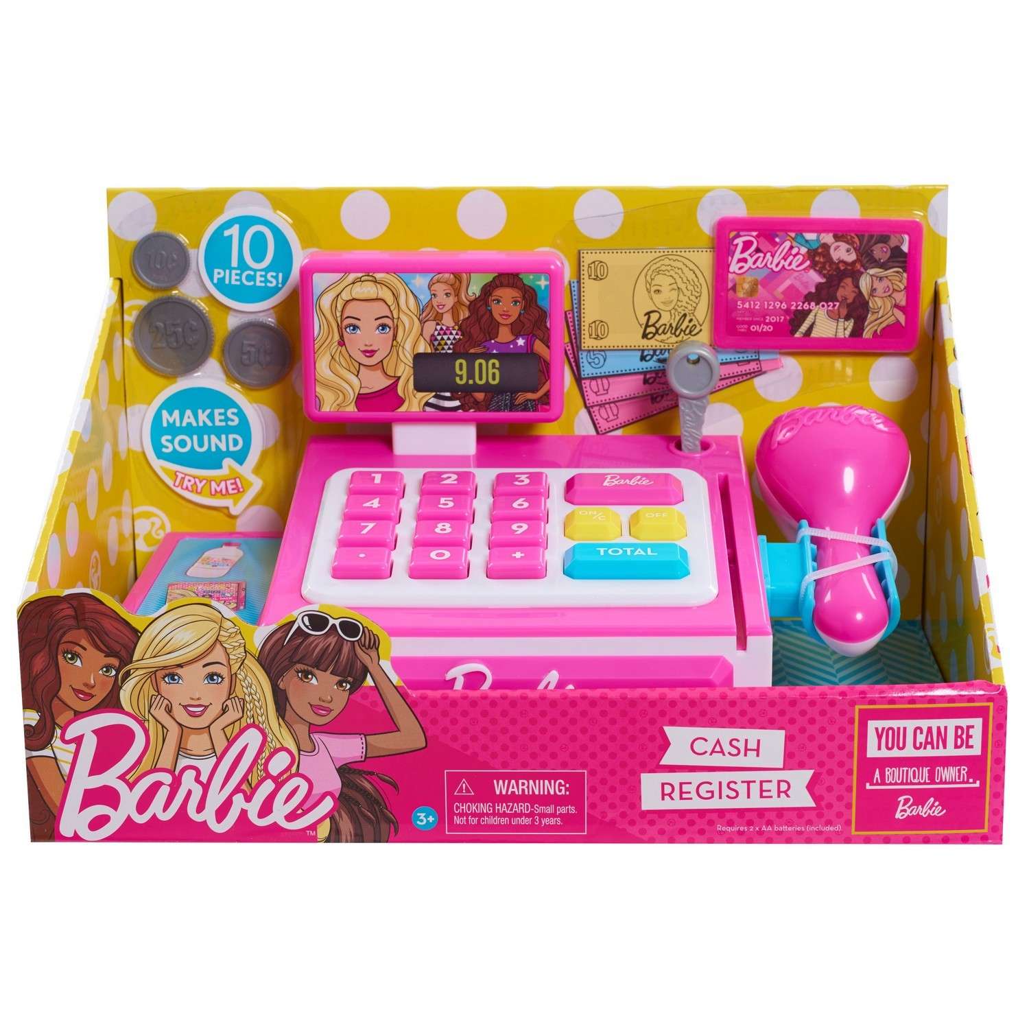 Набор Barbie Маленький кассовый аппарат со световыми и звуковыми эффектами - фото 1