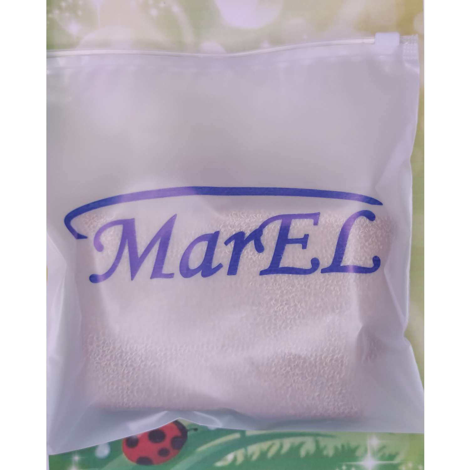 Мочалка MarEL варежка в косметичке красная - фото 10