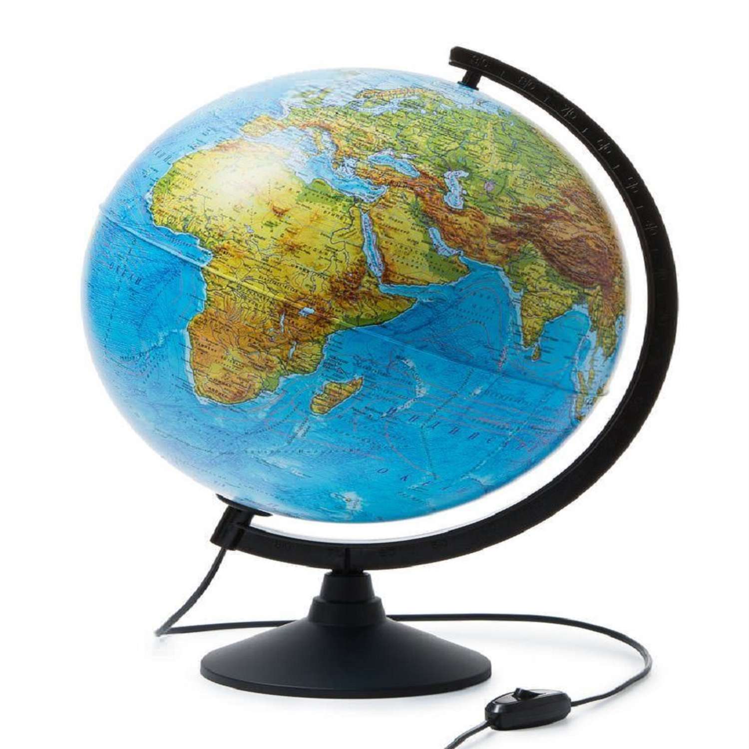 Глобус Globen Земля физико-политический 32 см с LED-подсветкой Классик - фото 2