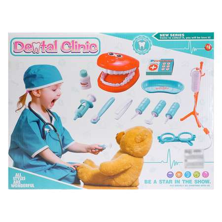 Игровой набор Sima-Land Маленький стоматолог с фартуком в коробке