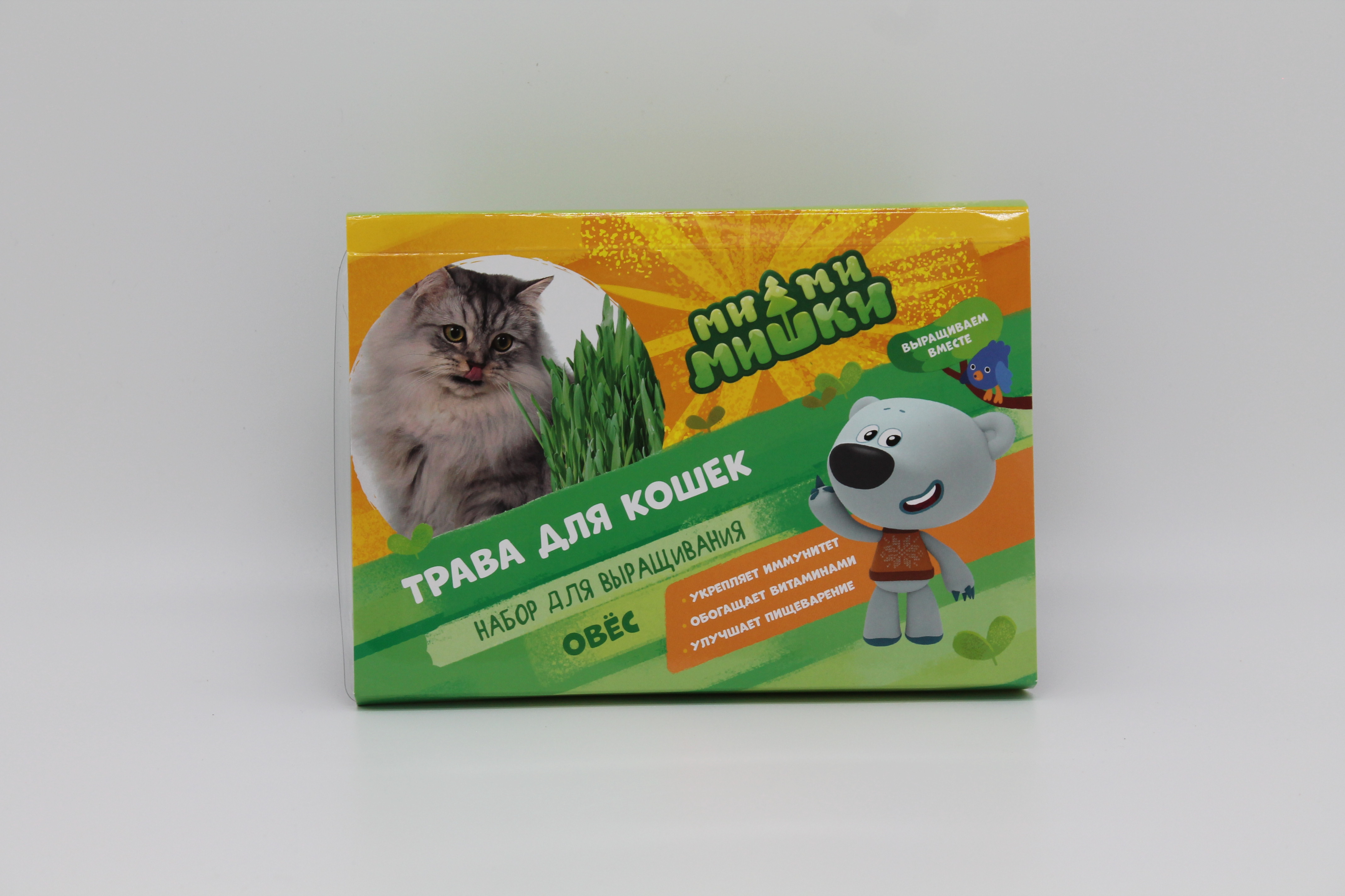 Набор для выращивания Ми-Ми-Мишки Трава для кошек Овёс 30 гр - фото 1