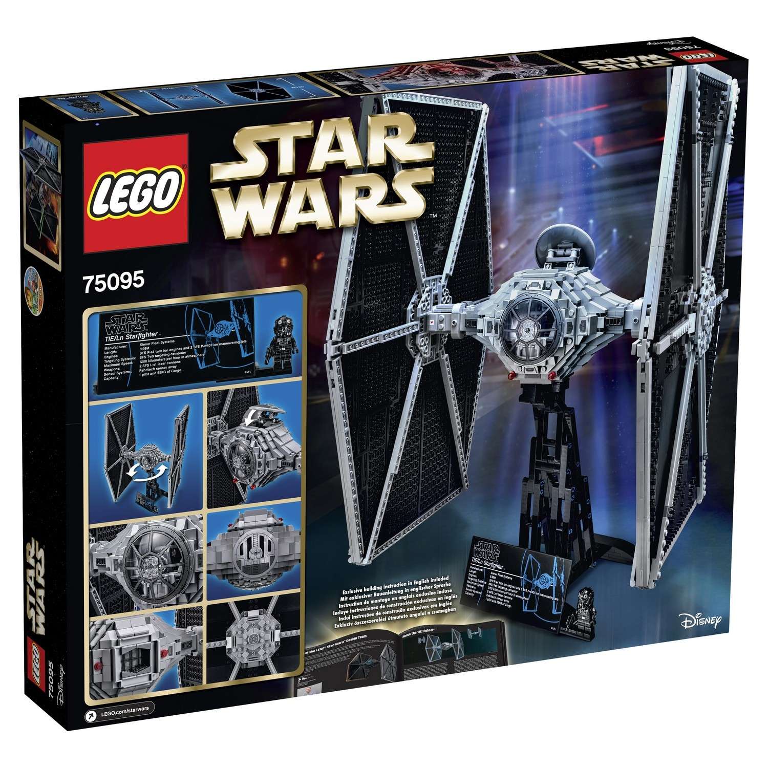 Конструктор LEGO Star Wars TM Истребитель TIE (TIE Fighter™) (75095) - фото 3