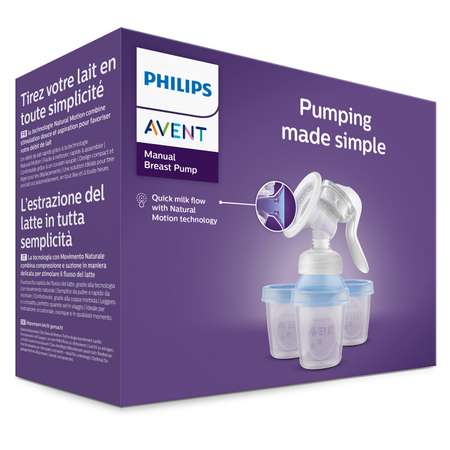 Молокоотсос Philips Avent с контейнерами ручной SCF430/13