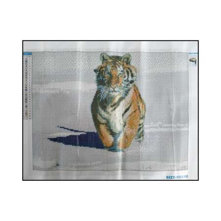 Алмазная мозаика Seichi Бегущий тигр 40х50 см