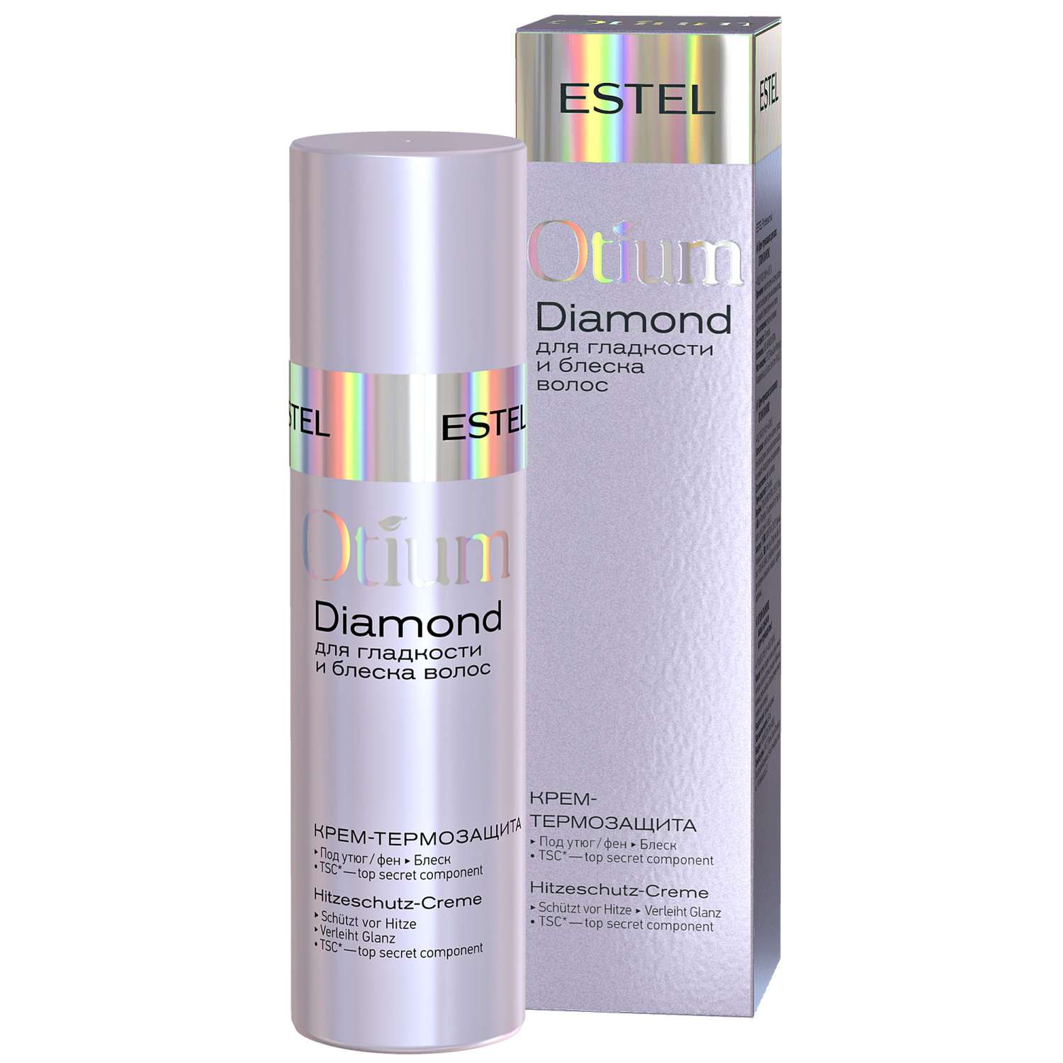 Крем ESTEL OTIUM DIAMOND для гладкости и блеска волос термозащита 100 мл - фото 1