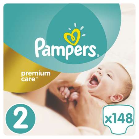 Подгузники Pampers Premium care 3-6кг 148шт