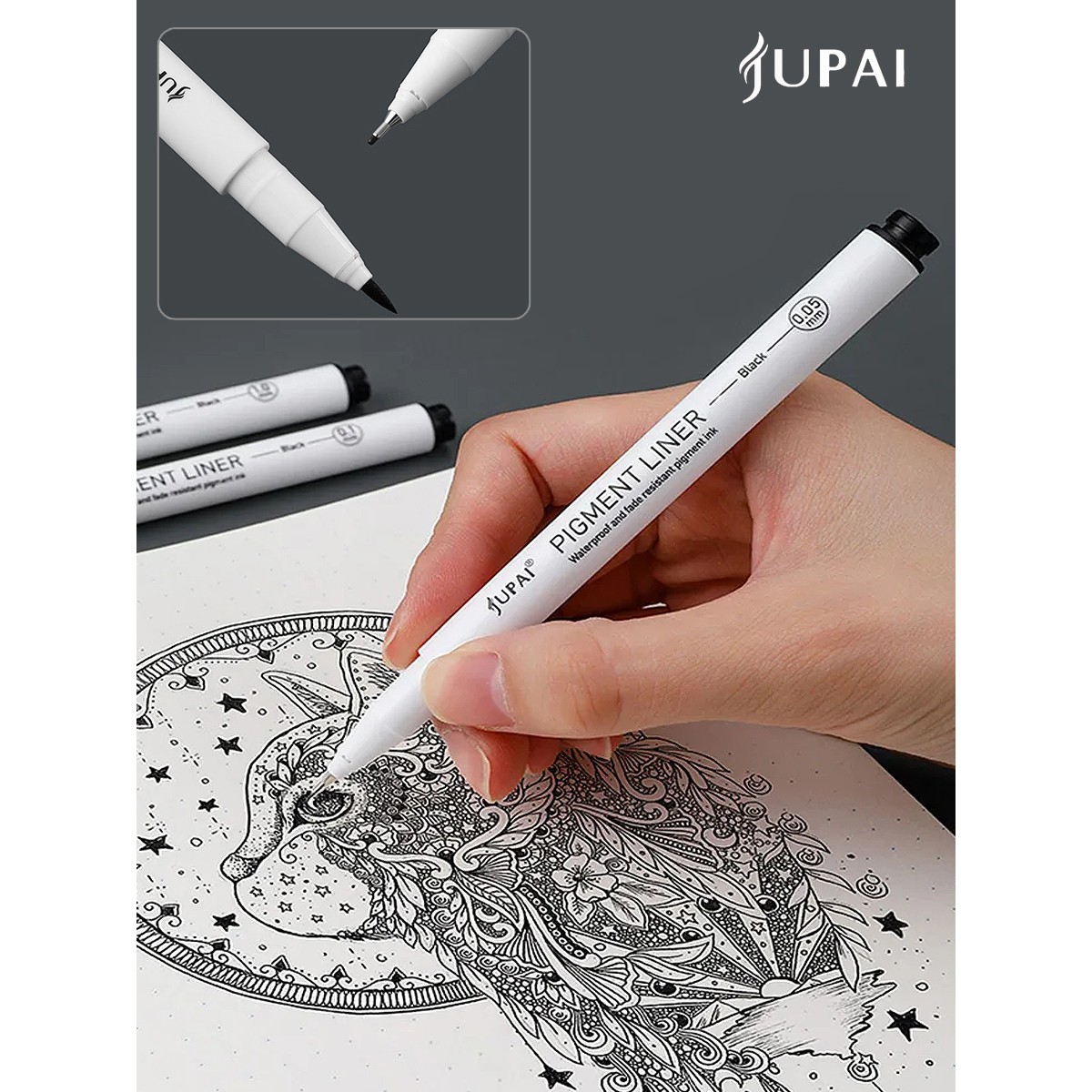 Ручка линер Jupai 9 шт. - фото 13