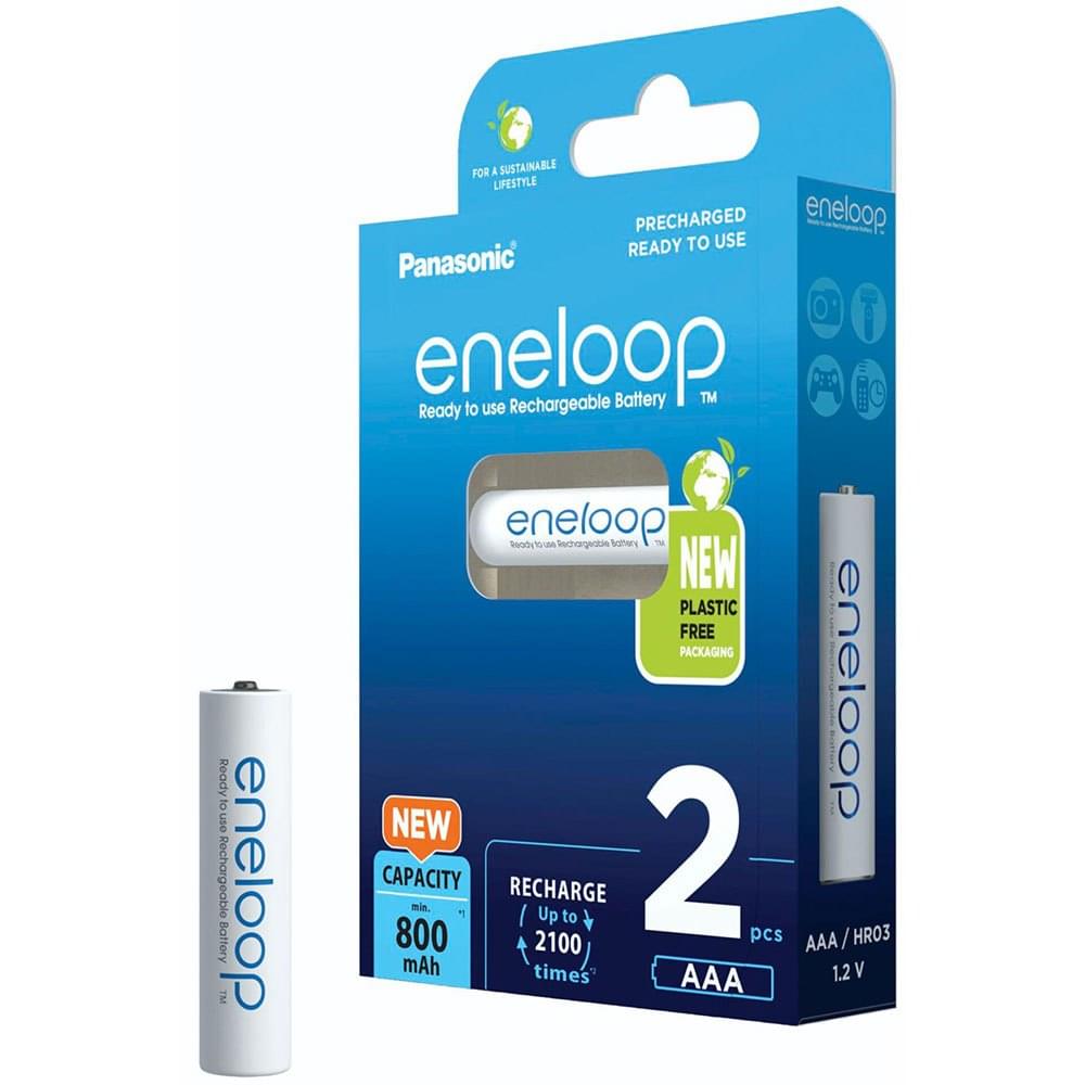 Aккумуляторы Panasonic eneloop AAA 800mAh 2шт BK-4MCDE/2BE - фото 1