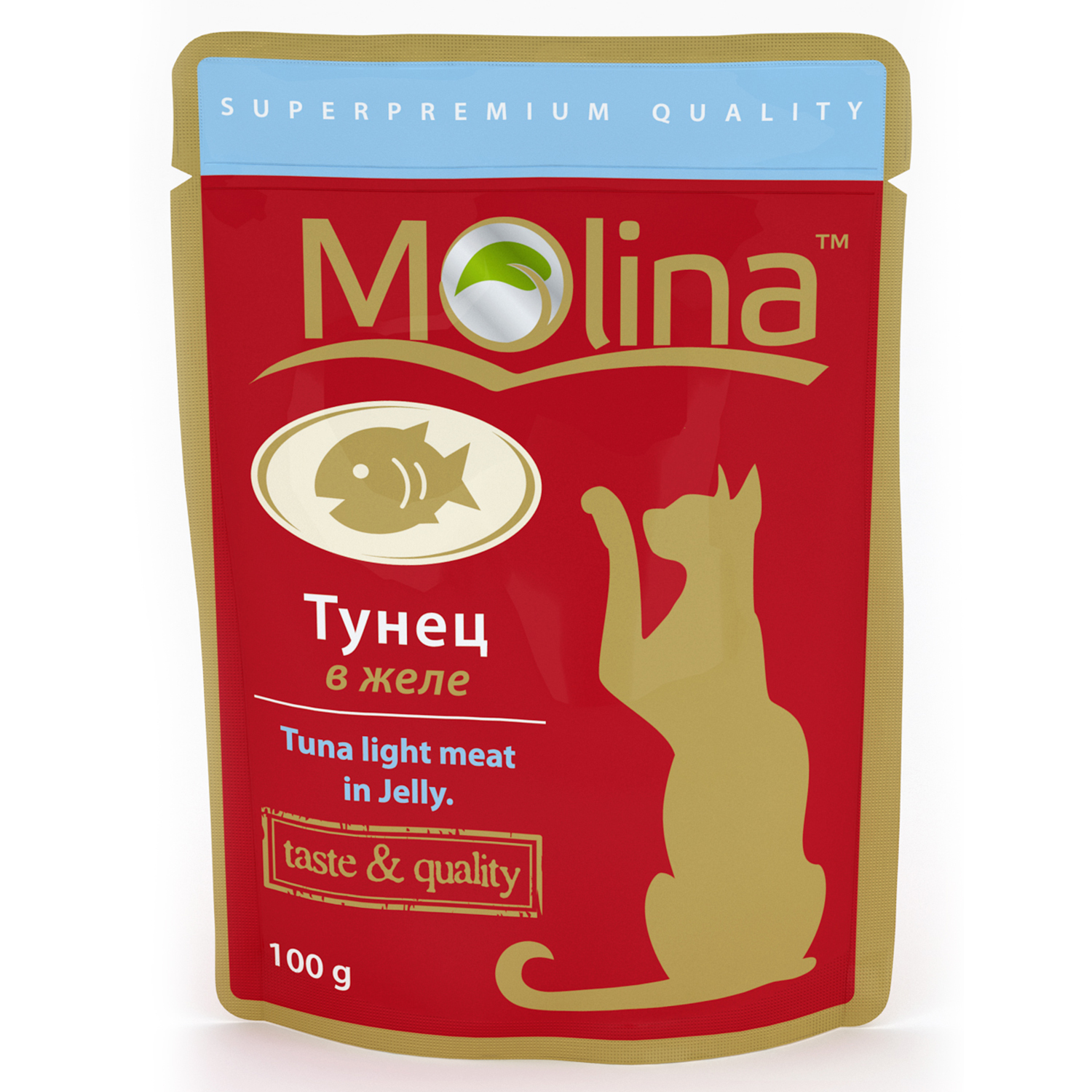 Влажный корм для кошек Molina 0.1 кг тунец (полнорационный) - фото 1