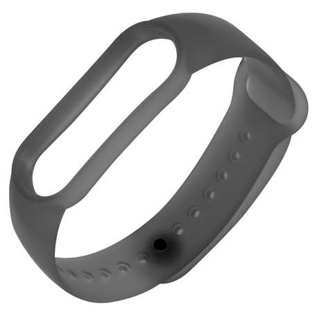 Ремешок RedLine силиконовый прозрачный Xiaomi Mi Band 5-6 черный