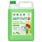 Средство для стекол и зеркал SEPTIVIT Premium Green Apple 5л