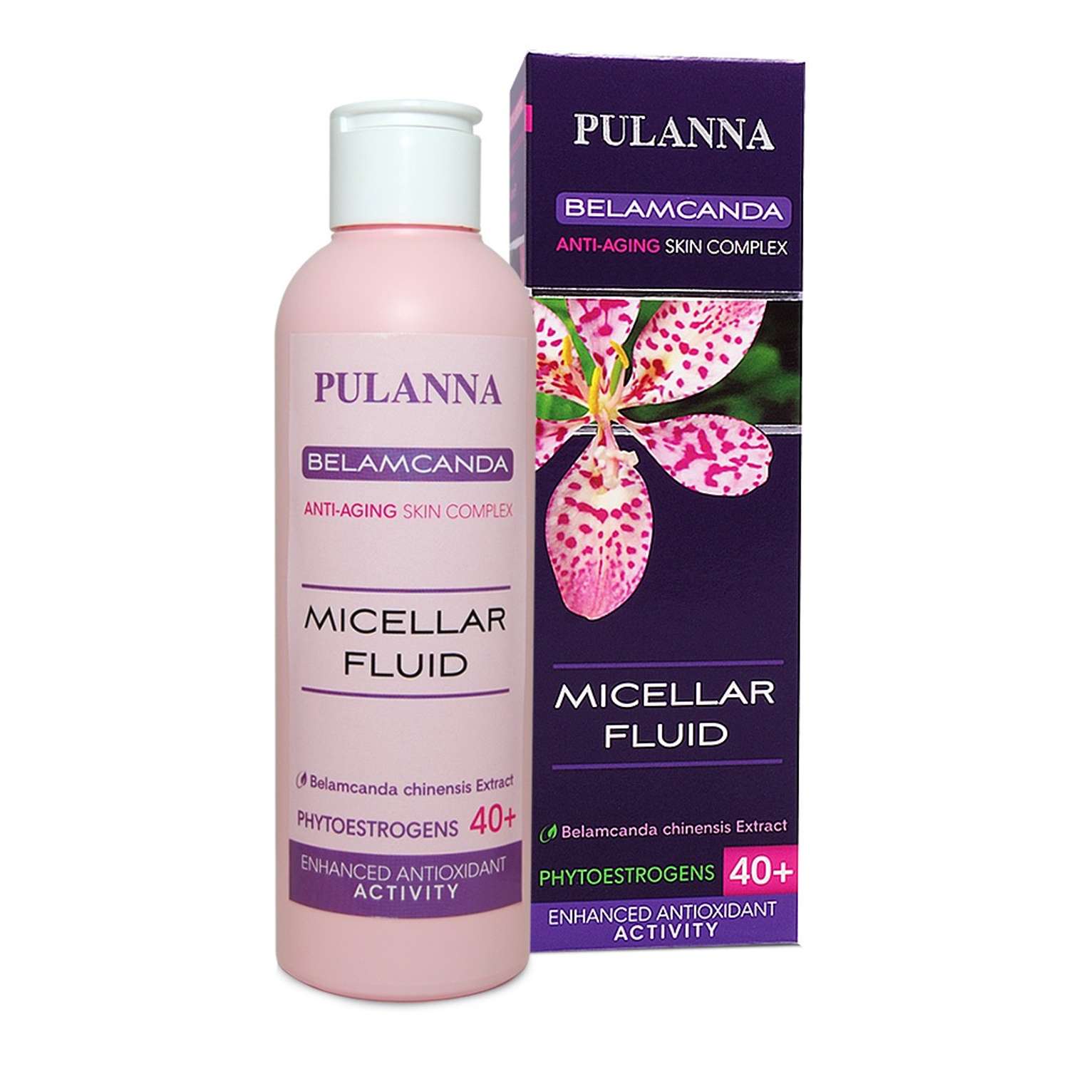 Мицеллярная вода PULANNA Для зрелой кожи с пантенолом витамином B3 беламкандой - Micellar Fluid 200мл - фото 1